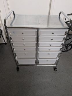 Storage cart with wheels