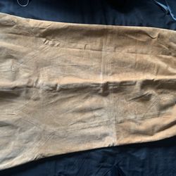 LEATHER/ SUADE SKIRT