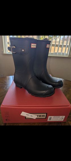 Hunter Short Boots Black - Women's Size 7