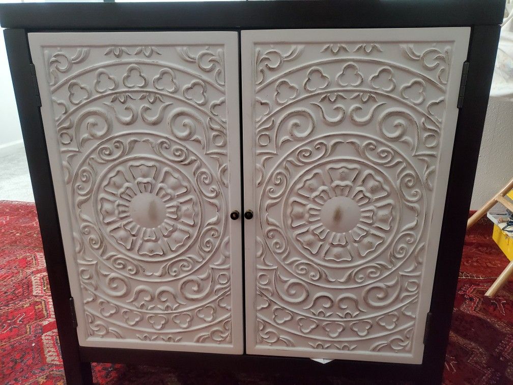 Brand New In The Box. Accent Cabinet With 2 Doors  And Shelf