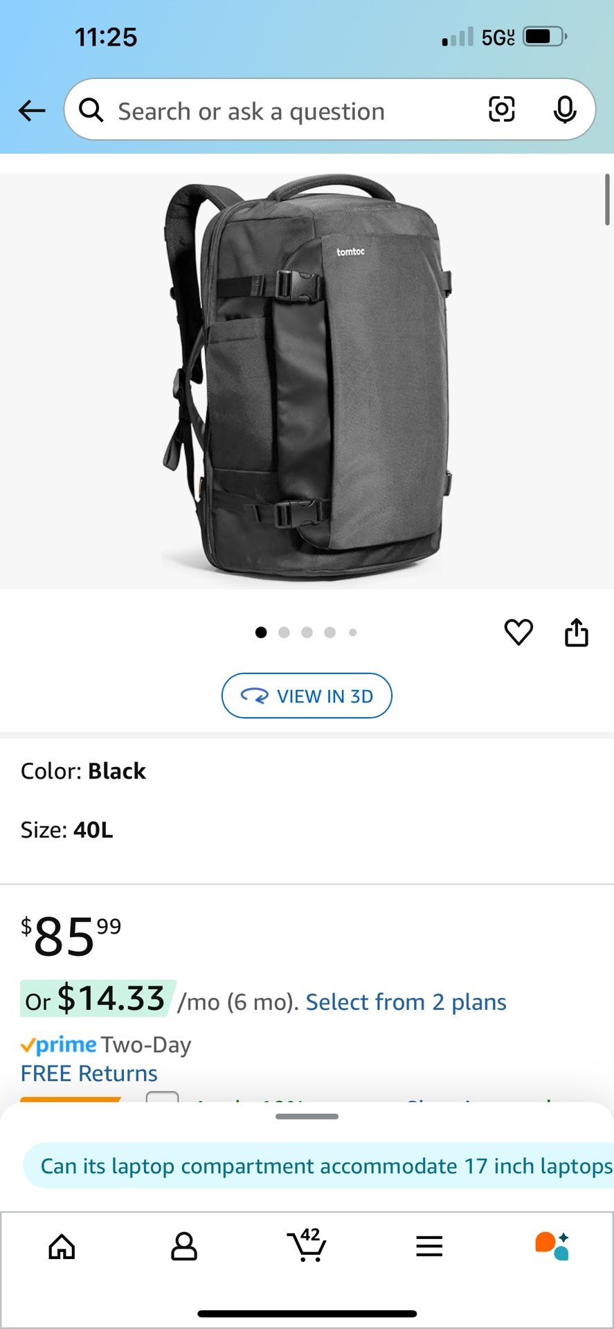 Brand New Backpack