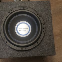 Power Acustik Gathic 12 Subwoofer Box And Amp