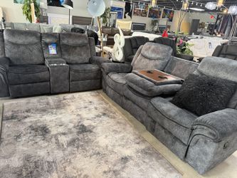 Grey 2 Pc Sofa And Love Huge Special Only $1299