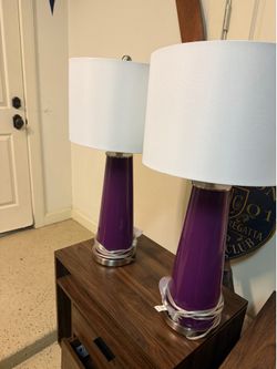 Pair of 28” lamps