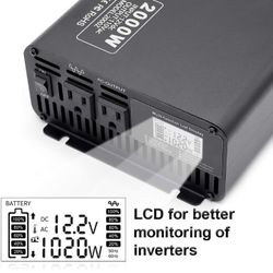 Solar Light Weight Backup 2000w/4000W Peak Pure Sine, 300Wh 10yr LiFePO4 Battery, 50W Solar Charger w Controller, Wall Charger. Powerful And Efficient