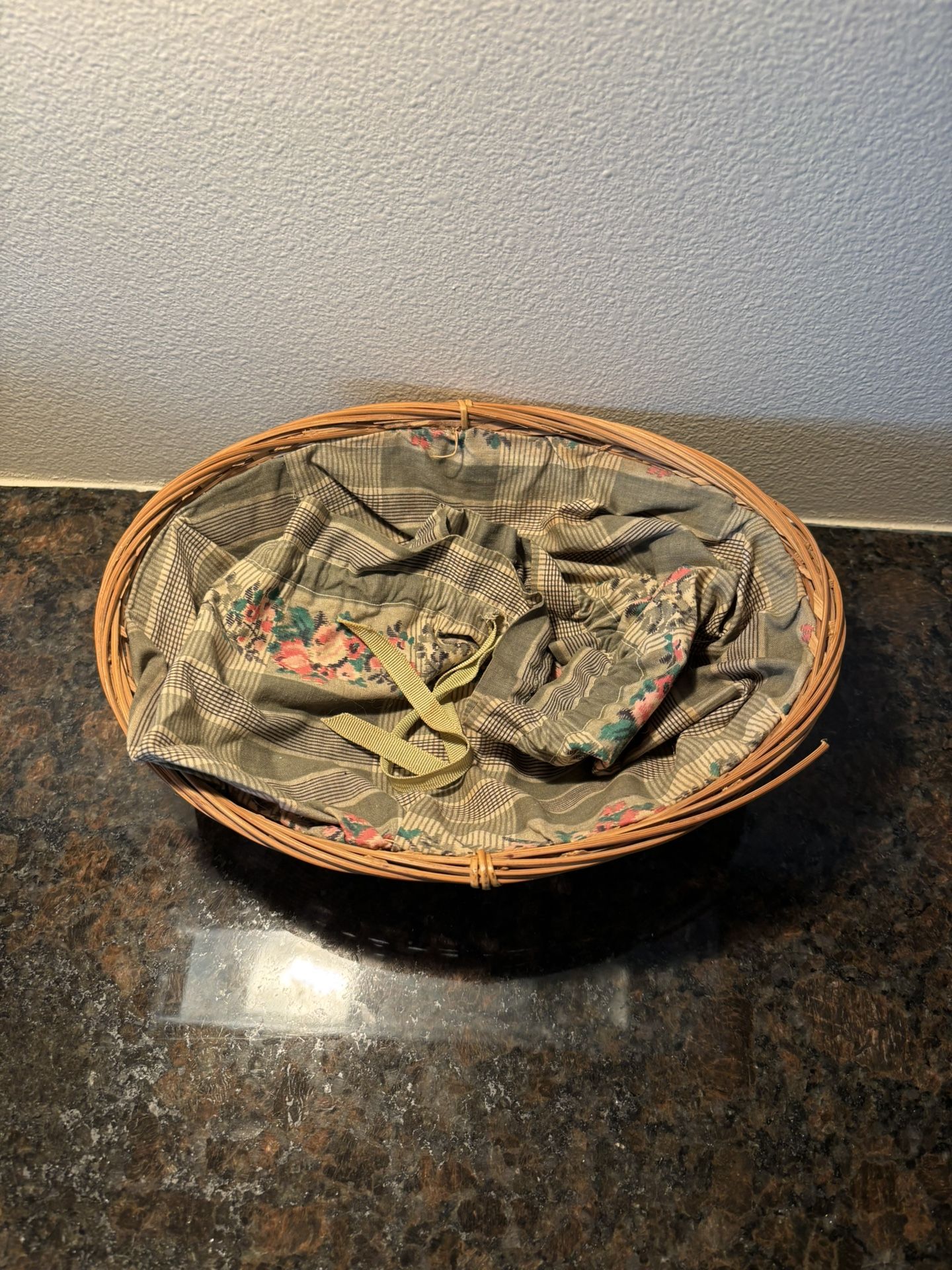 Vintage Wicker Bread Basket
