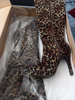 Leopard Boots