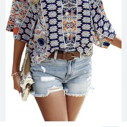 Women’s boho pattern blouse. New! Size large