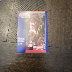 Fleer 90-91 Michael Jordan League Leaders Card