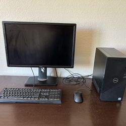 Dell Inspiron 3880 computer (desktop + monitor)