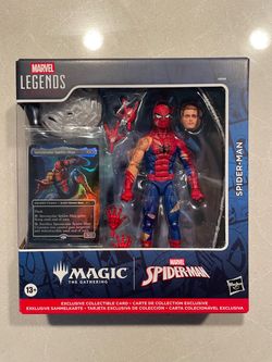 Spider-Man Marvel Legends Magic The Gathering *SEALED* Battle Damaged Spiderman Figure Card