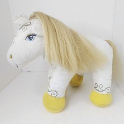 BIULD A BEAR WORKSHOP  ENCHANTED  P0NIY PLUSH  TOY WHITE  HORSE  12" COLLECTIBLE 