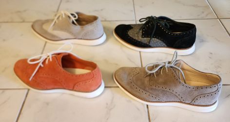 Lot of 4 Pairs Cole Haan LunarGrand Wingtip oxfords Size 7.5 Women's