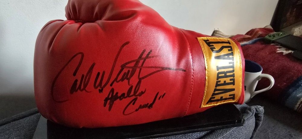 Signed Carl Weathers Rocky Apollo Creed Boxing Glove