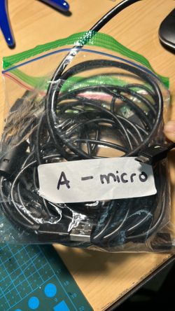 Assorted Micro USB cables