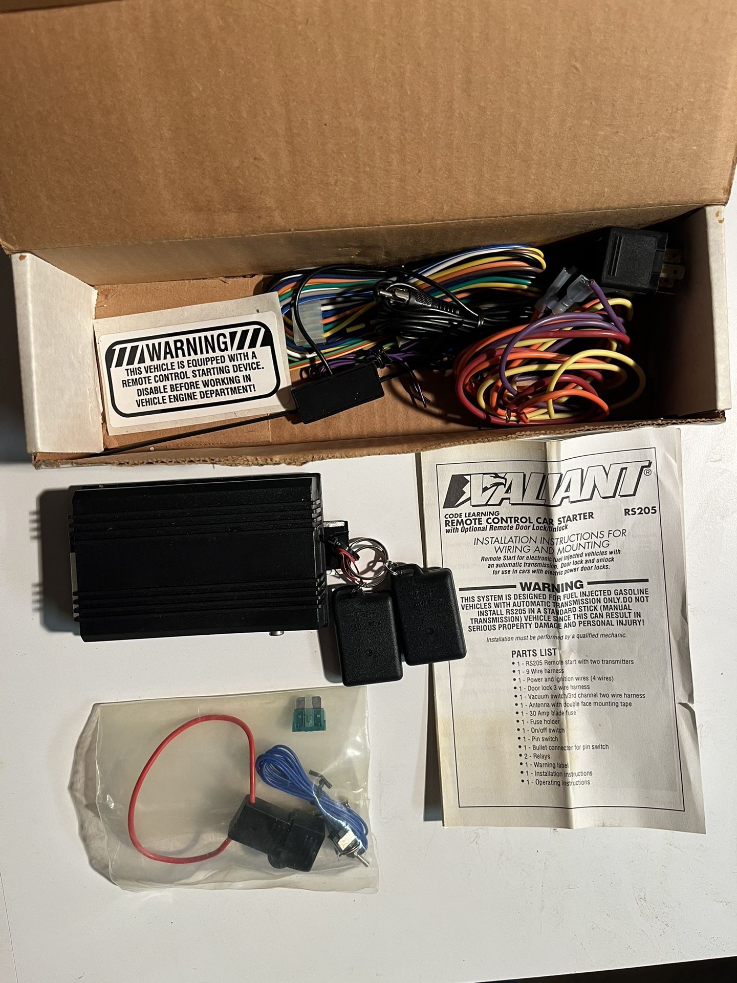 VALIANT Remote Car Starter