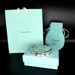 Tiffany & Co 1837 6.25” Cuff Bracelet - 925 Sterling Silver (Small)