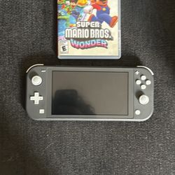 Nintendo Switch Lite With Mario Bros Wonder