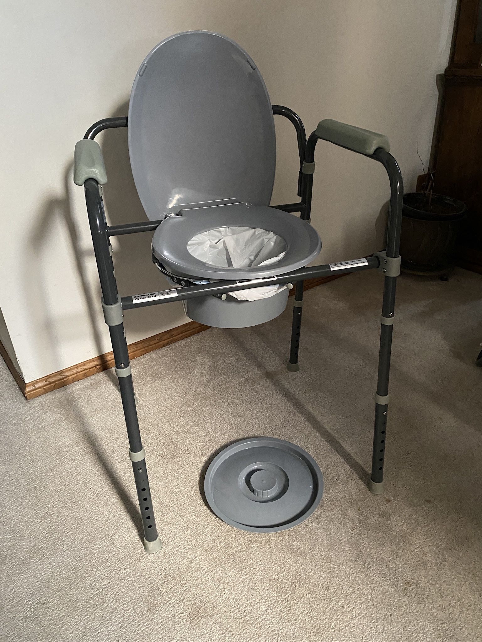 Bedside Commode Toilet, New