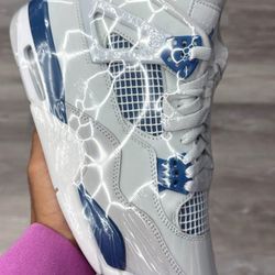 military blue jordan 4