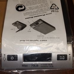 ACCUTECK ALL IN ONE SERIES W-8250-70BS 70 LB Digital Shipping Postal Scale no batteries 