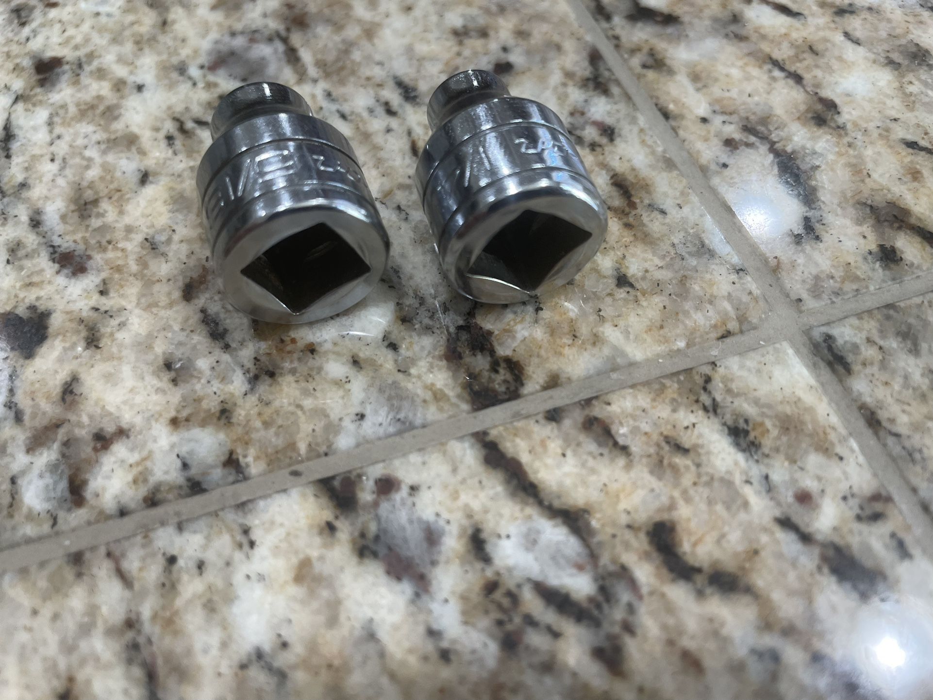 Snap on 3/8 sockets 5/16 and 1/4