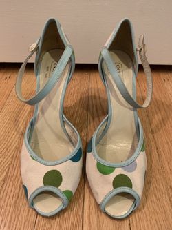 Coach polka dot wedges - women’s size 9