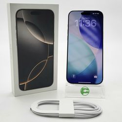 Factory Unlocked Apple iPhone 16 Pro Max 256GB Natural Titanium MYW63LL/A