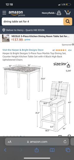 Dining Table Set With Chairs And Mirror