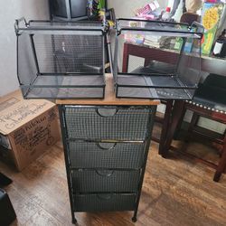 Kitchen 4 Draw Storage And 2 Snack Vegetables Baskets