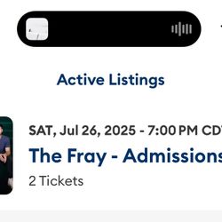 2 GA Floor Tickets 