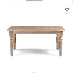 Solid Wood Farmhouse Dining Table + Matching Bench – Great Condition