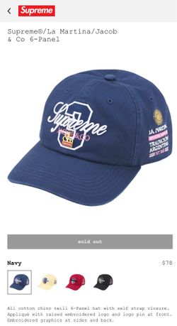 Supreme La Martina 6-Panel Blue & Black