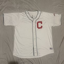 Cleveland Indians Vintage True Fan Old Logo Team Jersey (Men’s 2XL)