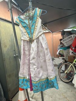 Girls Princess Costume Dress with Crown