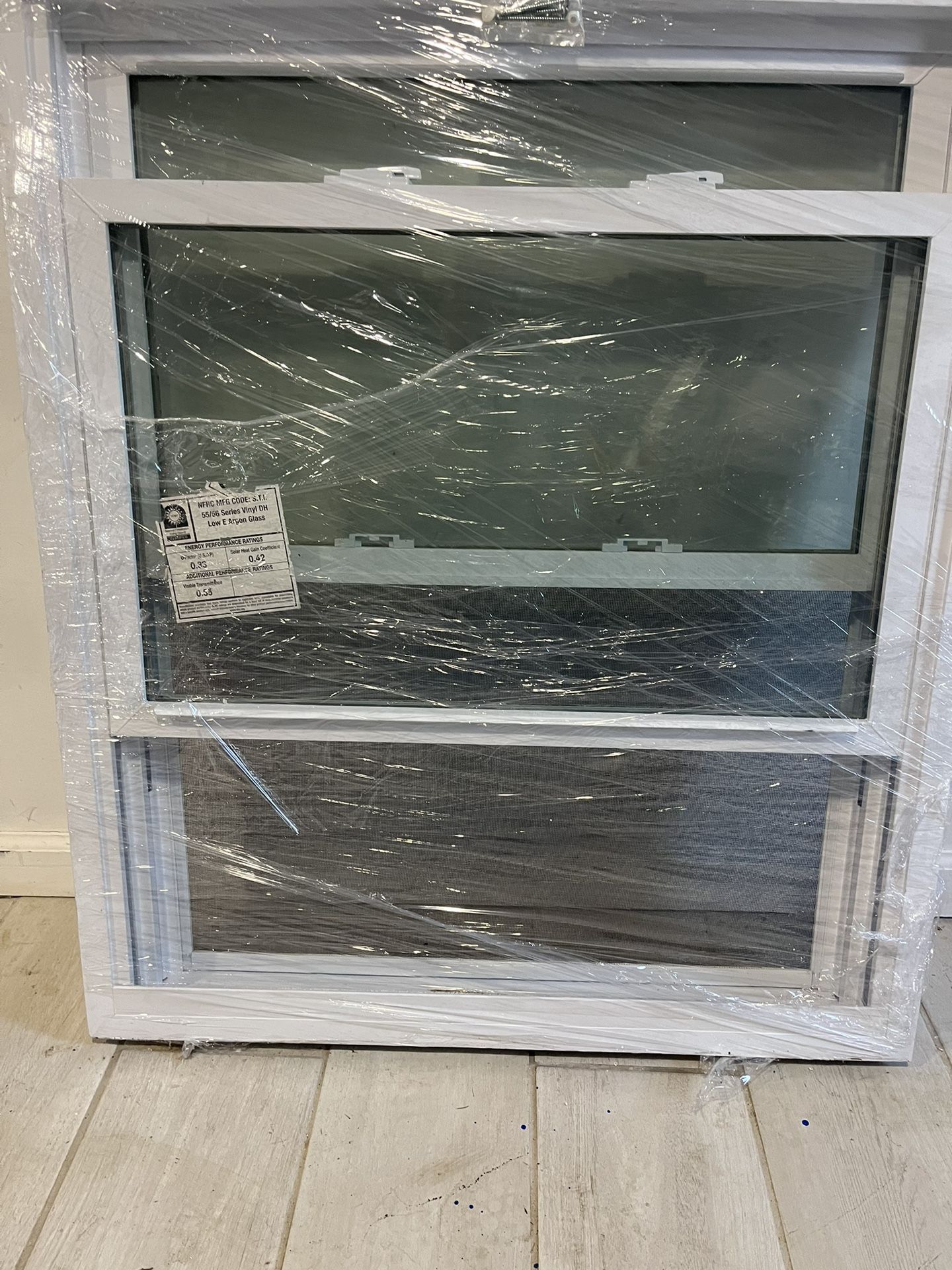 D H. Replacement Vinyl Window Welded 1/2 Screen Doble Locks Head Expender = 1 Side 31 3/4 X371/4