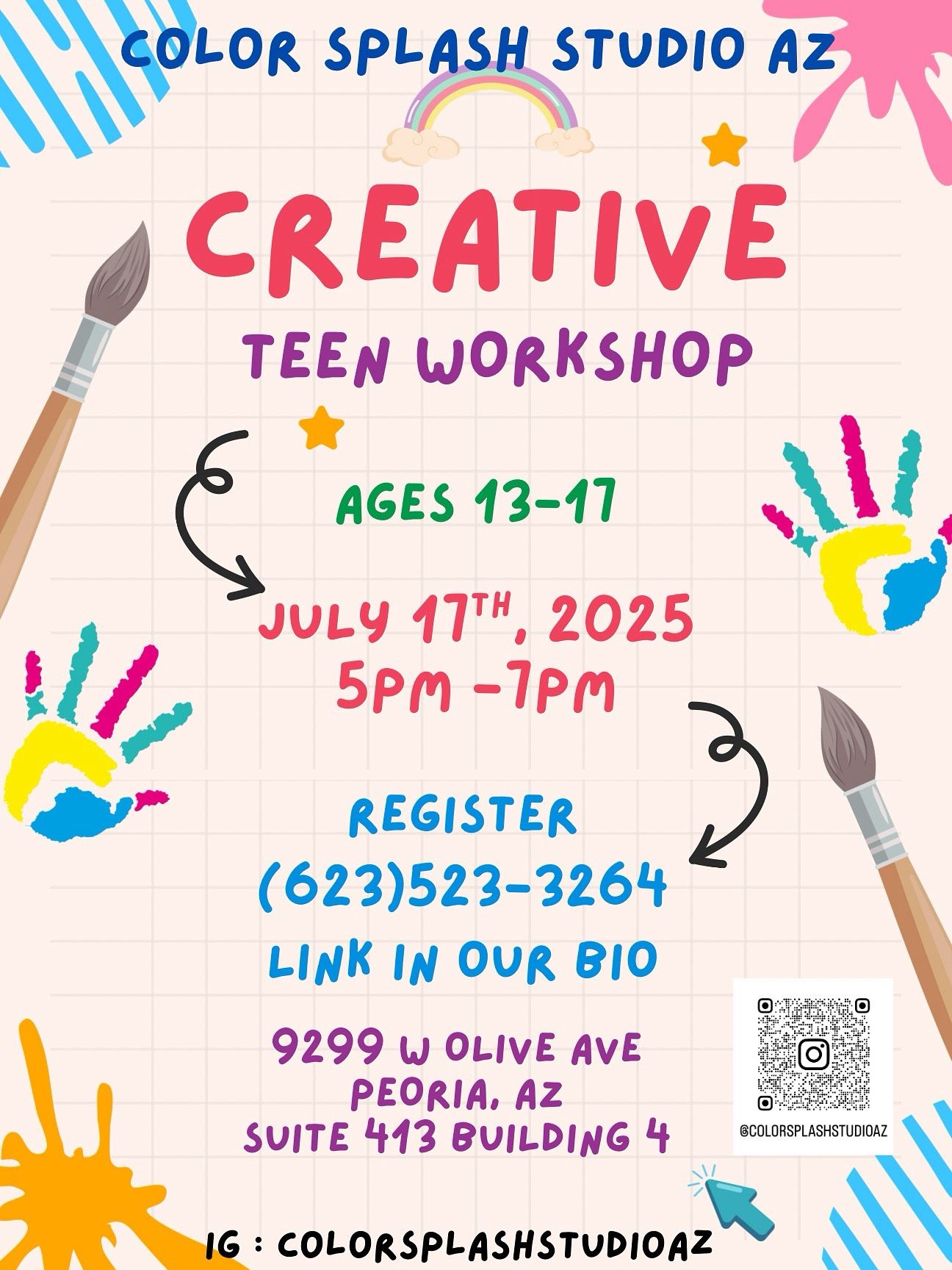 Teen Creative Paint Workshop