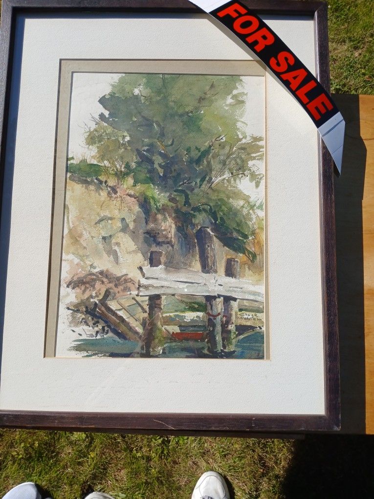 River's Edge painting by Chuck Webster