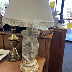 Antique Angel Lamp