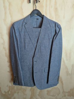 J Crew Cotton/Linen blend Suit; 38S