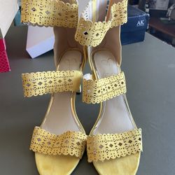 Yellow High Heel Shoes