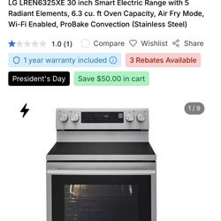 Brand New LG LREN6325XE