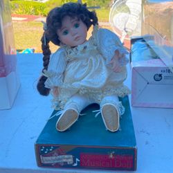 Musical Porcelain Doll