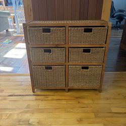 Wicker and Wood Storage