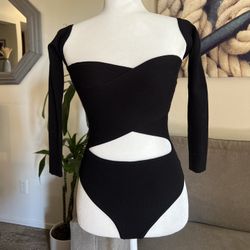 FSHNVENUS BLACK BODYSUIT