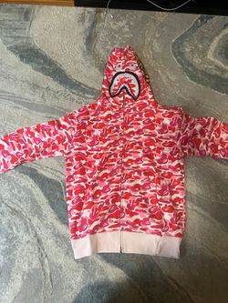 Brand new bape hoodie color pink size M