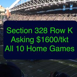 Pair of Seahawks Season Tickets (328 Row K)