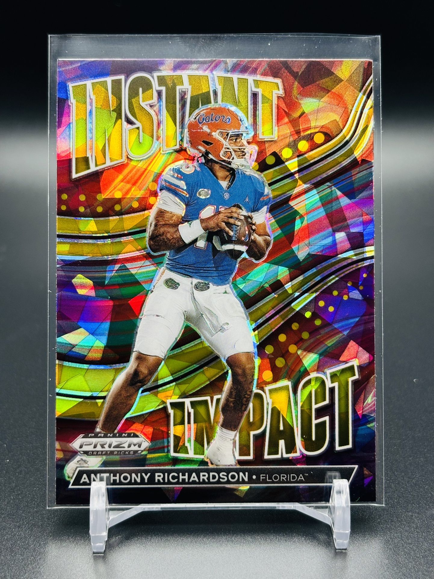 Anthony Richardson 2023 Prizm Draft Picks Instant Impact Gold RC