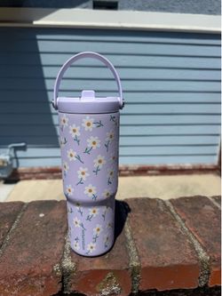 Hydrapeak floral lilac water bottle