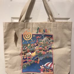 Vintage NEW OLD STOCK  San Antonio Fiesta April 17-26, 1998 Large & Thick Canvas Bag